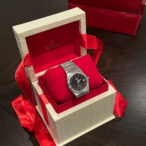 Omega Constellation Blue Aventurine Women's Watch - Picture 2 of 2